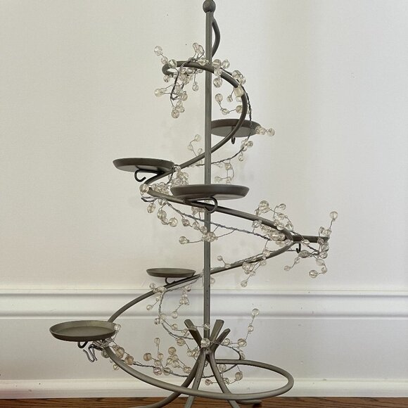 PartyLite 18 Votive Holders, Festive Centerpiece & Garland - Picture 2 of 7